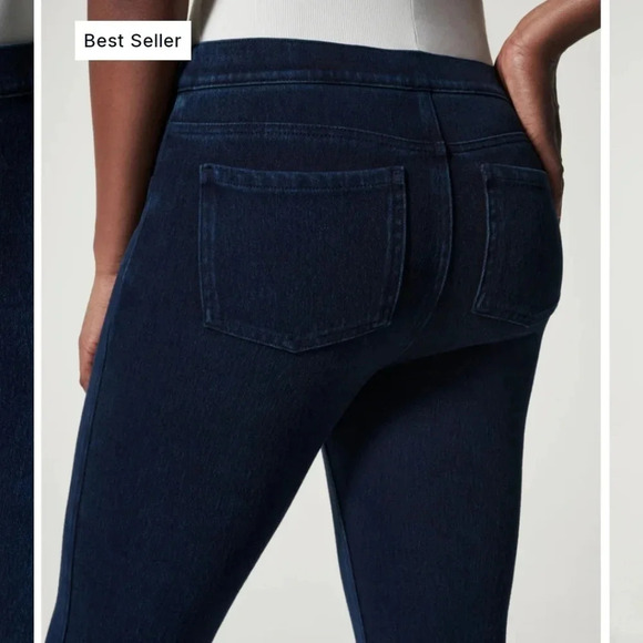Spanx Jean-ish Ankle High Rise Jean Leggings in Twilight Rinse Medium (Fits 6-8) - Picture 10 of 16